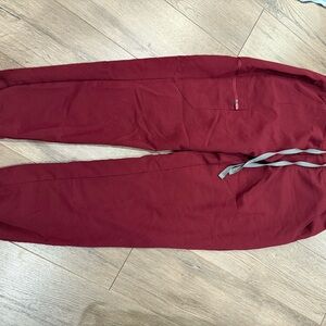Figs Men's Deep Red Jogger Pants